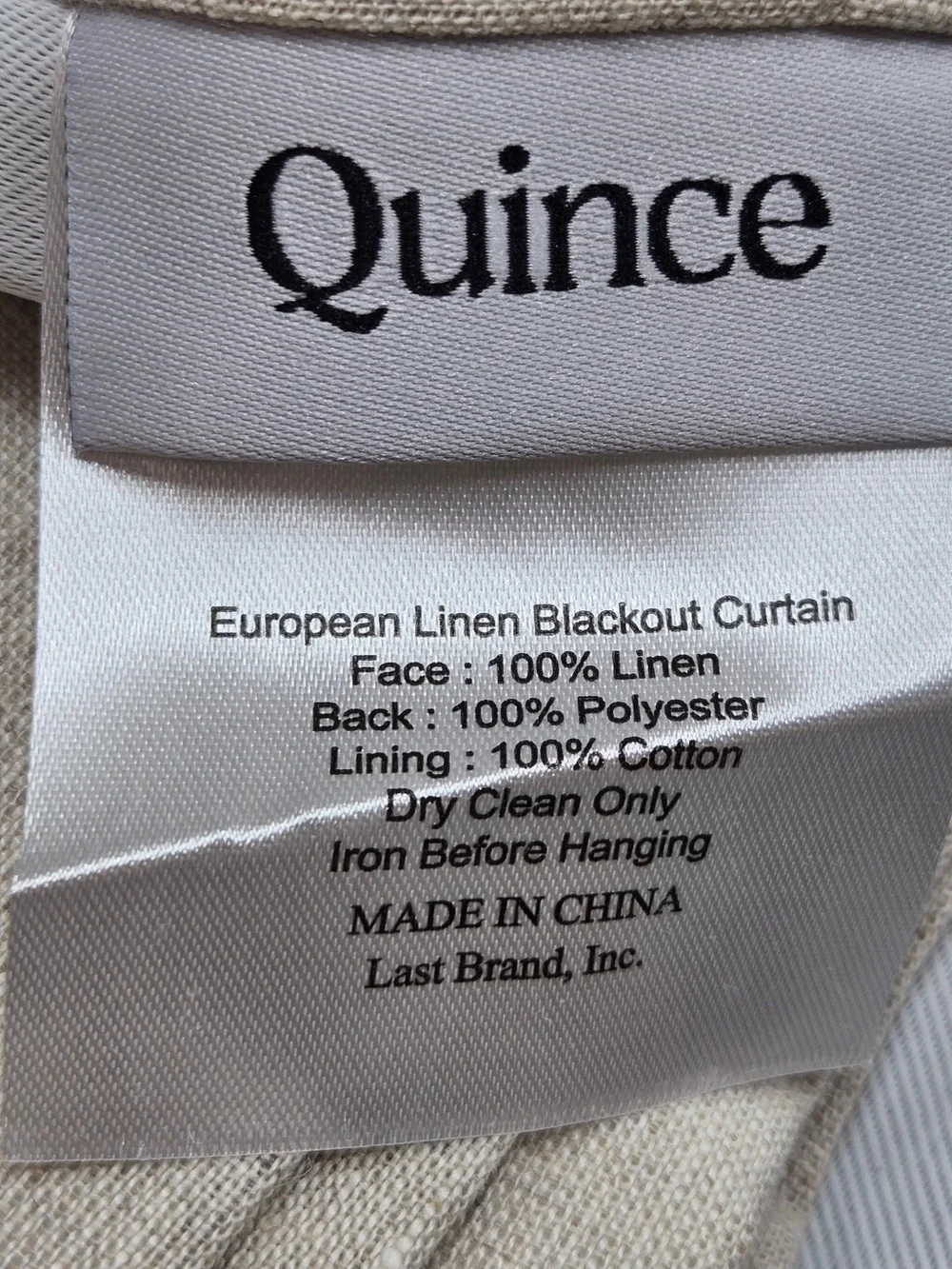 Quince includes 48x108